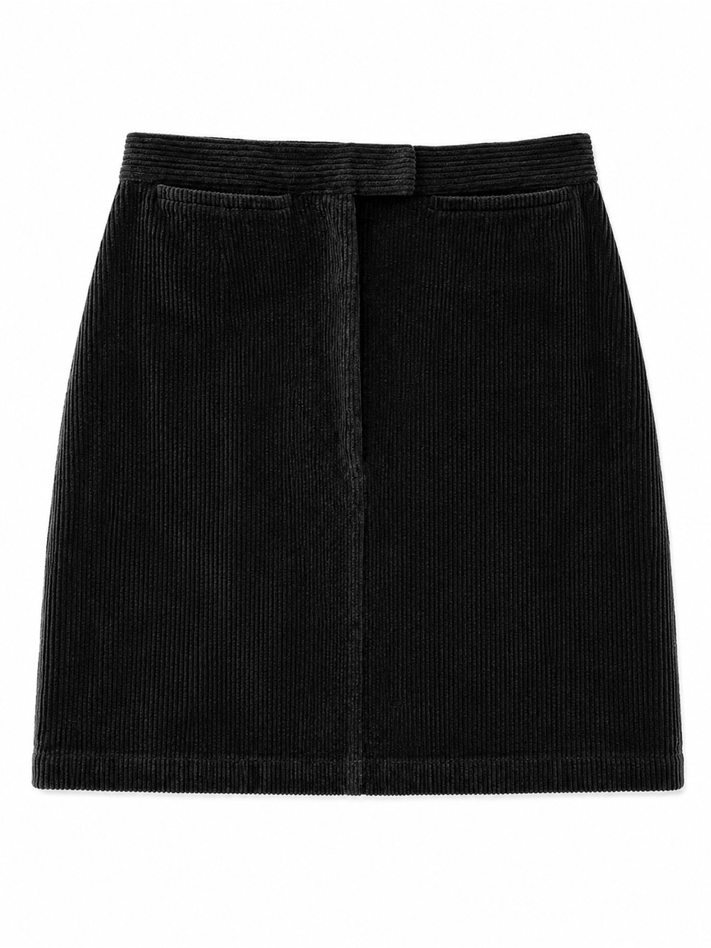 Boston Proper Black Corduroy Mini Skirt